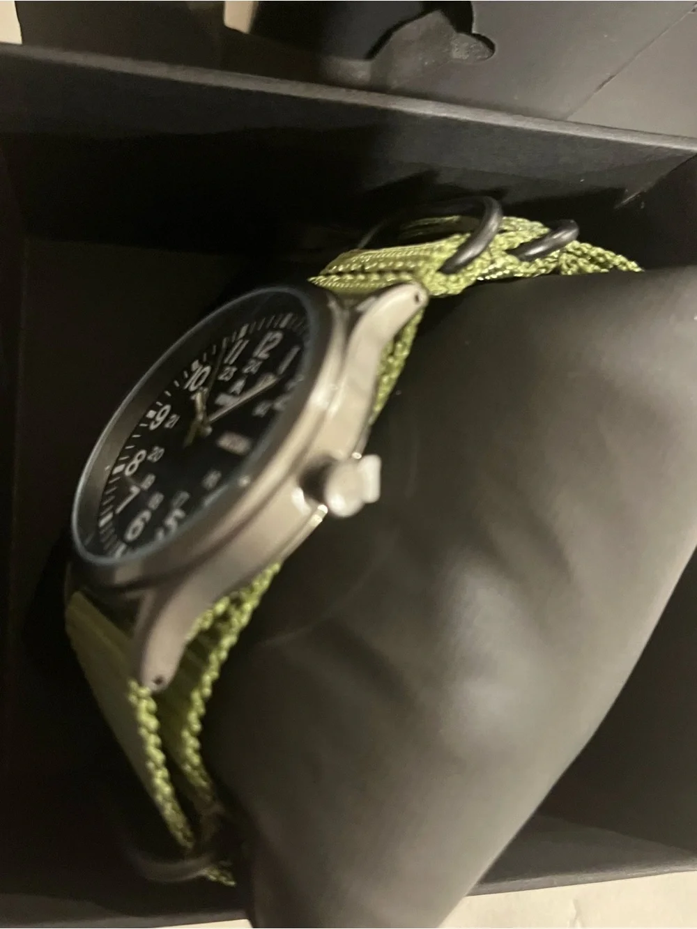 IronWay Men's Field Watch with Olive Green Nylon Nato Strap Quartz NWT 41mm